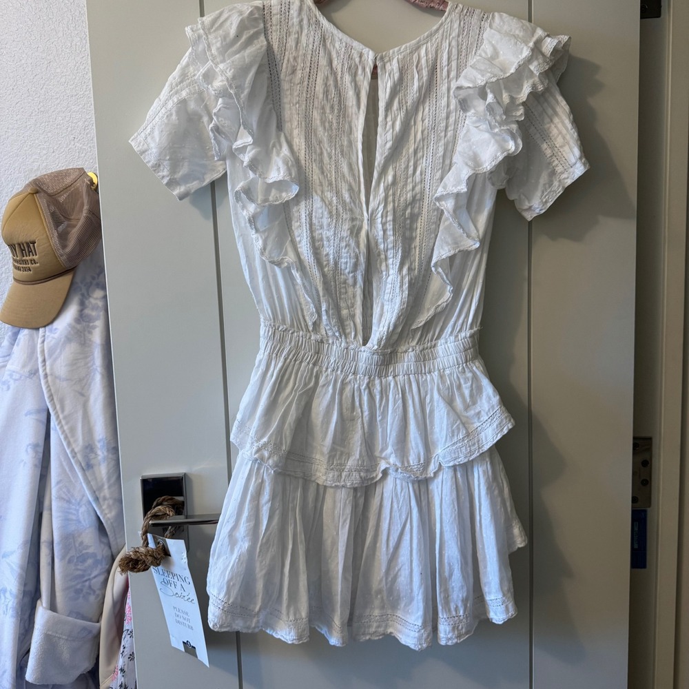 Love shack fancy LSF white Natasha Dress size small A14 - Picture 2 of 3